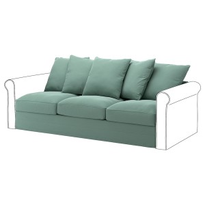IKEA HÄRLANDA Cover for sofa section Ljungen Light Green, Ikea Outlet | 7890LYMFB