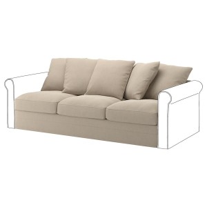 IKEA HÄRLANDA Cover for sofa section Sporda Natural, Ikea Outlet | 9680FWJAS