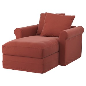 IKEA HÄRLANDA chaise cover Ljungen Light Red, Ikea Outlet | 6830PRYMS