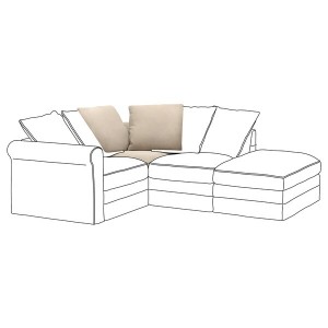 IKEA HÄRLANDA cover for corner section Sporda Natural, Ikea Outlet | 3604RDVHP