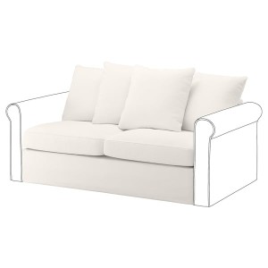 IKEA HÄRLANDA cover for loveseat sleeper section Inseros White, Ikea Outlet | 6048DUQHL