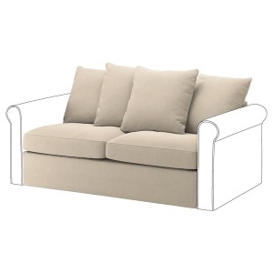 IKEA HÄRLANDA cover for loveseat sleeper section Sporda Natural, Ikea Outlet | 4831TLQJM