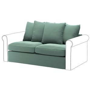 IKEA HÄRLANDA cover for loveseat sleeper section Ljungen Light Green, Ikea Outlet | 9562IDEGA
