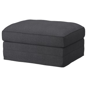 IKEA HÄRLANDA cover for ottoman with storage Sporda Dark Gray, Ikea Outlet | 9604YJVIW