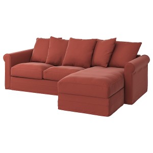 IKEA HÄRLANDA cover for sofa, with chaise Ljungen Light Red, Ikea Outlet | 2635MNJWZ