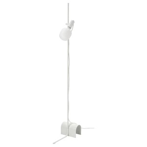 IKEA HÅRSLINGA / TRÅDFRI floor lamp with LED bulb White / Smart White Spectrum, Ikea Outlet | 8602BMXRE