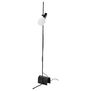 IKEA HÅRSLINGA / TRÅDFRI floor lamp with LED bulb Black / Smart White Spectrum, Ikea Outlet | 2815FYSRO