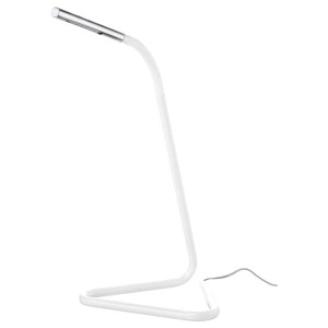 IKEA HÅRTE LED work lamp White / Silver Color, Ikea Outlet | 1407RNWPD