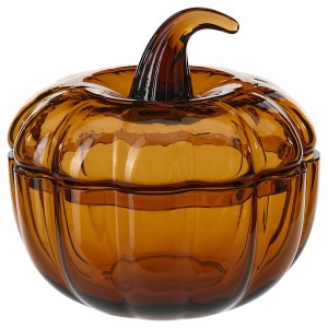 IKEA HÖSTAGILLE bowl with lid, brown, 7 ½ in, Ikea Outlet | 7230FBKJT