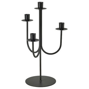 IKEA HÖSTAGILLE candelabra, black, 15 in, Ikea Outlet | 4029ZWMOQ