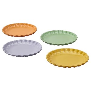 IKEA HÖSTAGILLE side plate, mixed colors, 7 in, 4 pack, Ikea Outlet | 4639VHLTP