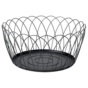 IKEA HÖSTAGILLE wire basket, black, 21 5/8x9 7/8 in, Ikea Outlet | 7936MRKNB