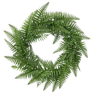 IKEA HÖSTKVÄLL artificial wreath, indoor/outdoor/fern green, 17 ¾ in, Ikea Outlet | 3428DAIOZ