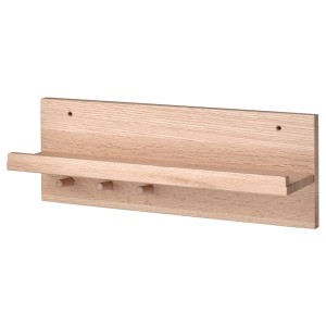 IKEA HÄSTVISKARE wll orgnzr/hks, oak, 16 ½x6x4 ¼ in, Ikea Outlet | 0185YWMFD