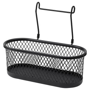 IKEA HULTARP container, black/mesh, 12 1/4x6 1/4 in, Ikea Outlet | 5094RUTDK