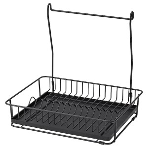 IKEA HULTARP dish drainer, black, Ikea Outlet | 3829SGIRT