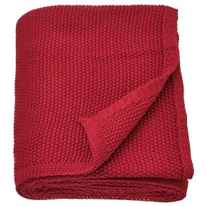 IKEA HUMLEMOTT throw, 51x67 in Dark Red, Ikea Outlet | 2580EWYFD