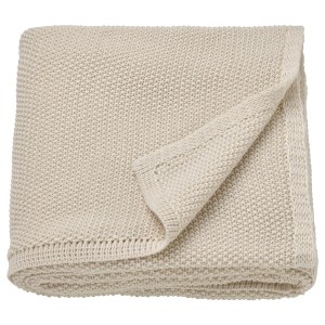 IKEA HUMLEMOTT throw, 51x67 in Off White, Ikea Outlet | 7160XEKAO