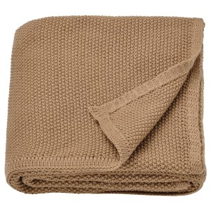 IKEA HUMLEMOTT throw, 51x67 in Yellow / Beige, Ikea Outlet | 6903IPFTY