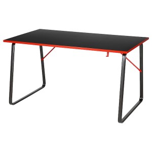 IKEA HUVUDSPELARE gaming desk, 55 1/8x31 1/2 in Black, Ikea Outlet | 2573ZUTKB
