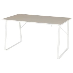 IKEA HUVUDSPELARE gaming desk, 55 1/8x31 1/2 in Beige, Ikea Outlet | 4795EMTIS