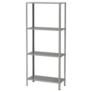IKEA HYLLIS Shelf unit, indoor/outdoor galvanized, Ikea Outlet | 8261TIZPX