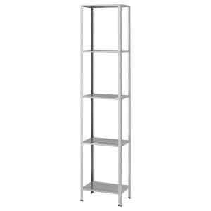 IKEA HYLLIS shelf unit, indoor/outdoor, 15 3/4x10 5/8x72 in, Ikea Outlet | 7012KUTOJ