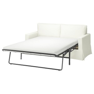 IKEA HYLTARP cover for sleeper sofa Hallarp White, Ikea Outlet | 2650LNIQR