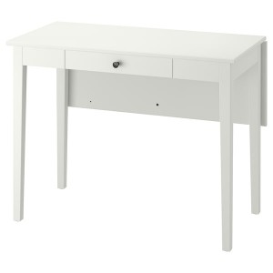 IKEA IDANÄS drop-leaf table, 20 1/8/33 7/8x37 3/4 in White, Ikea Outlet | 8675NJBHG