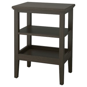 IKEA IDANÄS side table, 18 1/8x14 1/8 in Dark Brown Stained, Ikea Outlet | 7513TFWLQ