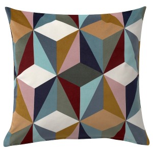IKEA IDGRAN cushion cover, 20x20 in Multicolor, Ikea Outlet | 1547ZAKEF