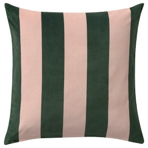 IKEA IDGRAN cushion cover, 20x20 in Stripe / Pink Green, Ikea Outlet | 3208JVDNT