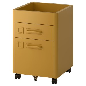 IKEA IDÅSEN drawer unit on casters, 16 1/2x24 in Golden Brown, Ikea Outlet | 3579QAKFP