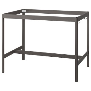 IKEA IDÅSEN underframe for table top, 54 3/4x27 1/8x40 1/8 in Dark Gray, Ikea Outlet | 7320WSJAO