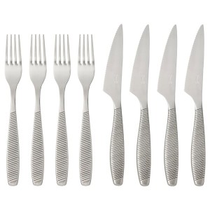IKEA IKEA 365+ 8-piece steak flatware set, stainless steel, Ikea Outlet | 2819KUOMB