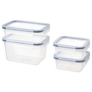 IKEA IKEA 365+ food container with lid, set of 4, plastic, Ikea Outlet | 7615OSRMW