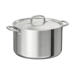 IKEA IKEA 365+ pot with lid, stainless steel, 11 qt, Ikea Outlet | 2693HOCGJ