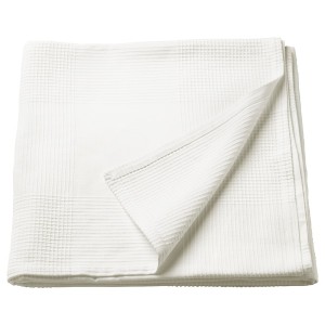 IKEA INDIRA bedspread, 91x98 in White, Ikea Outlet | 2584TIUYQ