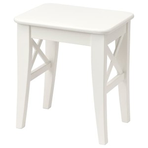 IKEA INGOLF Stool, white, Ikea Outlet | 5123WOMTA