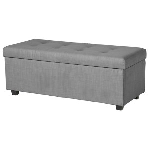 IKEA INNDYR storage bench Nordvalla Dark Gray / Black, Ikea Outlet | 7365BNPZC