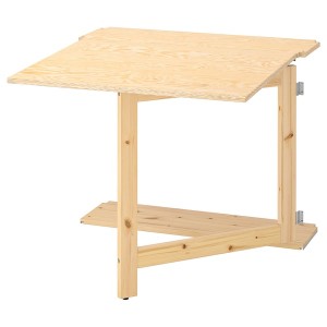 IKEA IVAR folding table, pine, 31 1/2x11 3/4-35 7/8 in, Ikea Outlet | 0634NHGQA