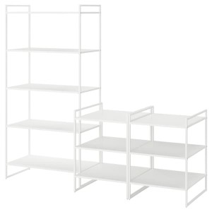 IKEA JONAXEL open storage combination, white, 71 5/8x20 1/8x63 in, Ikea Outlet | 1790QCKLA