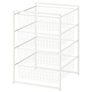 IKEA JONAXEL storage combination, 19 5/8x20 1/8x27 1/2 in White, Ikea Outlet | 7650JTAQF