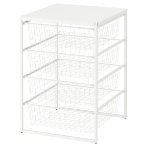 IKEA JONAXEL storage combination, 19 5/8x20 1/8x27 1/2 in White, Ikea Outlet | 9784MZCIO