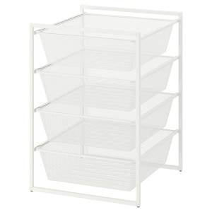 IKEA JONAXEL storage combination, 19 5/8x20 1/8x27 1/2 in White, Ikea Outlet | 5746XQHPY