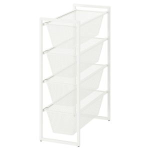IKEA JONAXEL storage combination, 9 7/8x20 1/8x27 1/2 in White, Ikea Outlet | 5827UXGJI