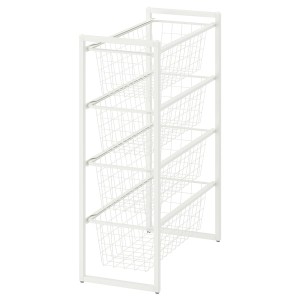 IKEA JONAXEL storage combination, 9 7/8x20 1/8x27 1/2 in White, Ikea Outlet | 2861TMZKX