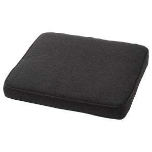 IKEA JÄRPÖN cover for chair pad, 19 5/8x19 5/8 in Outdoor Anthracite, Ikea Outlet | 4051MRNKL