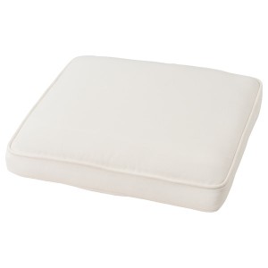 IKEA JÄRPÖN cover for chair pad, 19 5/8x19 5/8 in Outdoor White, Ikea Outlet | 8742EQPBW
