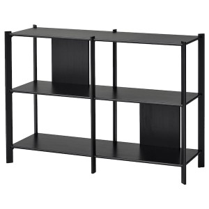 IKEA JÄTTESTA shelf unit, 47 1/4x33 1/2 in Black, Ikea Outlet | 1790MWSUZ
